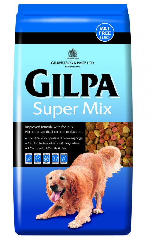 15 kg Gilpa Super Mix - voksenfoder med kylling