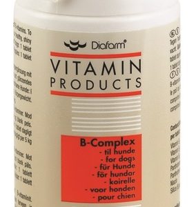 Diafarm B-Complex. B-vitamintabletter til hunde. Dåse á 130 stk.