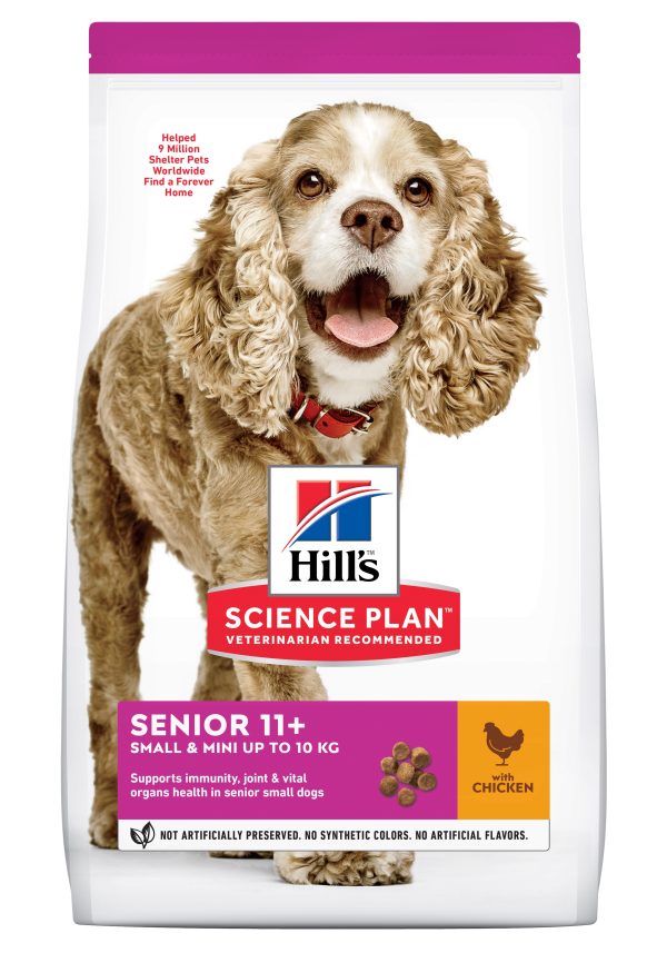 Hill's Science Plan™ Canine Senior 11+ Small & Mini Breed. Chicken. 1,5kg.